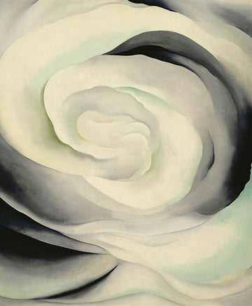 Abstraction White Rose Georgia O'Keefe Print