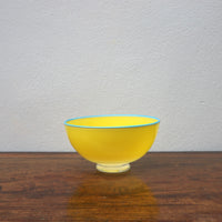 Primrose Bowl with Blue Rim