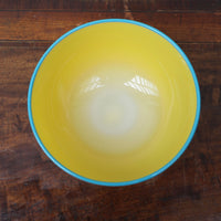 Primrose Bowl with Blue Rim